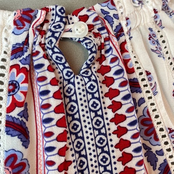 🆕 DEX Boho Festival Peasant Top - Picture 7 of 10